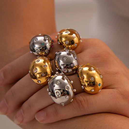 Naiah Pearls & Bling Ring